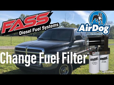 How to change AirDog & Fass Fuel Filter & Water Separator (2nd Gen Cummins)