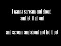 William feat Britney S - Scream & Shout Lyrics ...