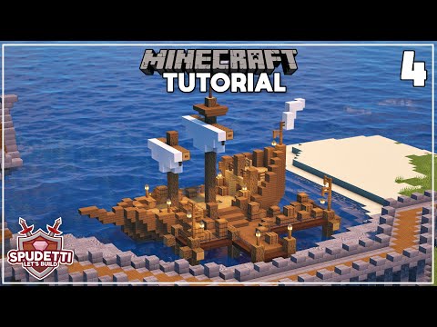 Minecraft: Medieval Boat | Let's Build a Medieval Village - Ep4