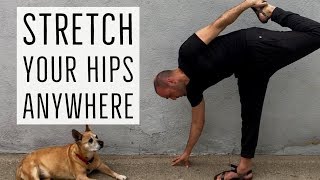 Best Hip Flexor Stretch You Can Do Anywhere! (And Hamstrings!)