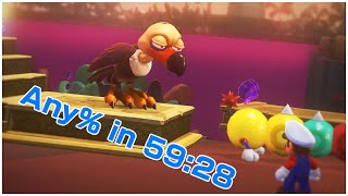 Super Mario Odyssey Any% Speedrun in 59:28