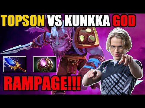 Topson Riki VS Kunkka "God" Attacker Mid Battle - Imba Scepter Octarine Core Build 7.24 Dota 2