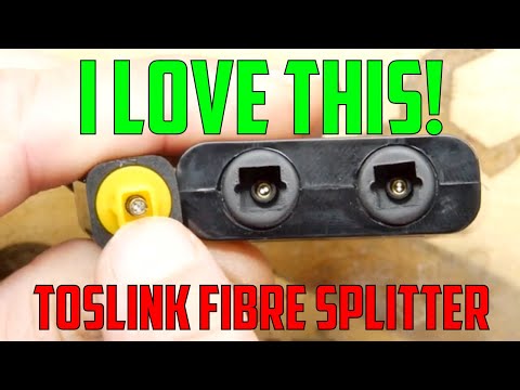 TOSlink fibre optic splitter