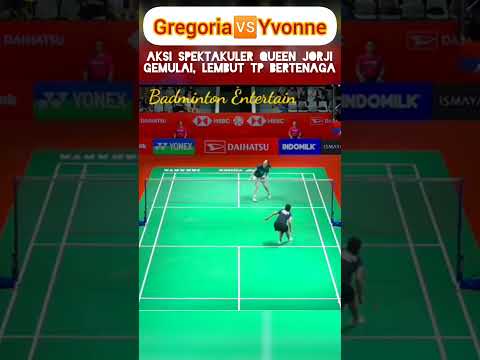 Aksi Queen Jorji bikin Yvonne tersungkur ber kali2.#shortvideo #shortbadminton #shortmaster #viral