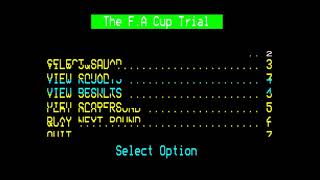 The F.A Cup Trial for the BBC Micro