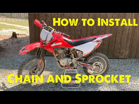 Installing Chain and Sprocket on Crf150f
