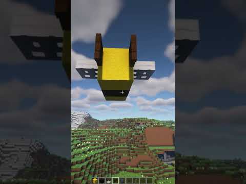 Unbelievable: Gigantic Flying Bee Build in Minecraft!