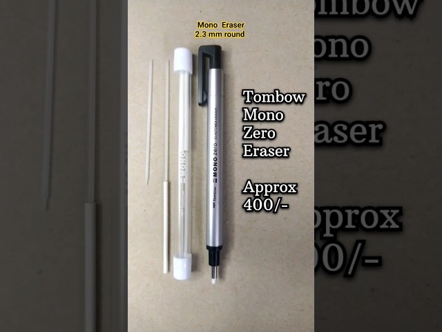 Vídeo relacionado con Tombow MONO Zero Goma de Precisión Recargable Punta Redonda Diámetro de 2,3 mm Blanco + Recarga