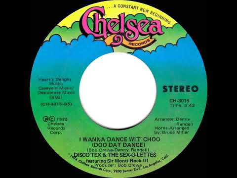 1975 HITS ARCHIVE: I Wanna Dance Wit’ Choo - Disco Tex & The Sex-O-Lettes (stereo 45 single version)