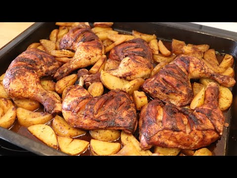 Pollo con Papas al Horno; Práctico y Delicioso.