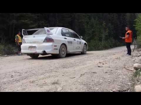 Mitsubishi Lancer Evo 9 Launch, Radium Hot Springs Rally 2015