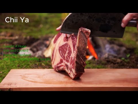 Caught A Huge Fish and Cooked It in a Big Tandoor! Fish Day Cooking In The Jungle.