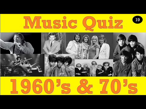 Pop Music quiz 1960s & 70's   No 19