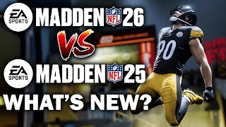 Madden NFL 26 vs. NFL 25  - 15 BIGGEST DIFFERENCES