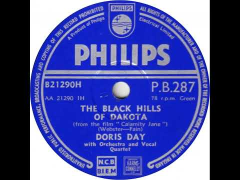 UK New Entry 1954 (45) Doris Day - The Black Hills Of Dakota