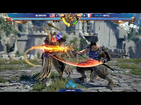 Bluegod (Azwel) vs. Oplon Skyll (Mitsurugi) - Top 8 Losers Finals - Evo 2019 - SCVI