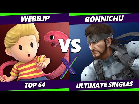 S@X 396 Online Top 64 - WebbJP (Lucas) Vs. Ronnichu (Snake) Smash Ultimate - SSBU