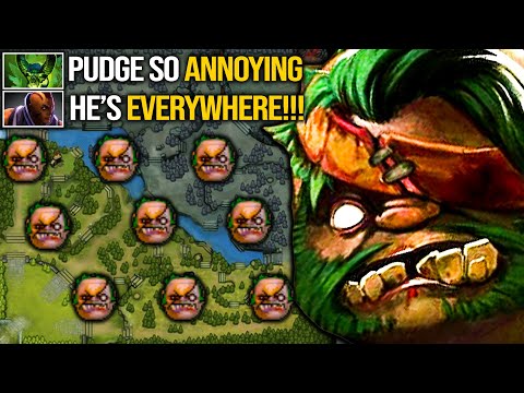 The Magnetic Hooks!!! Roaming Pudge Epic Nonstop Gank - He's Everywhere!!! | Pudge Official