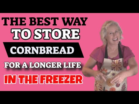 What is the best way to store cornbread for longer life?  In the freezer!