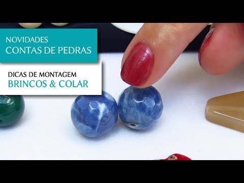 Novas Contas de Pedras e Muranos para Montagem de Semi Joias - Pedra Mística