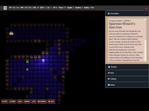 Interactive Fiction Game Design: Traditional Turn-based Roguelike + ChatGPT + DALLE2 (Devlog 21)