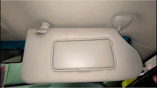 How to replace a damaged sun visor. Episode 92.