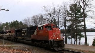 preview picture of video 'CN 8933 at Stewart Lake (28OCT2012)'