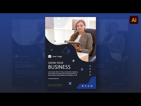 Business Workshop Poster Design in Adobe Illustrator