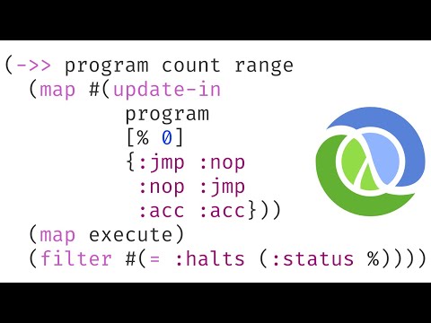 Advent of Code 2020 Day 8 Handheld Halting in Clojure (loop recur)