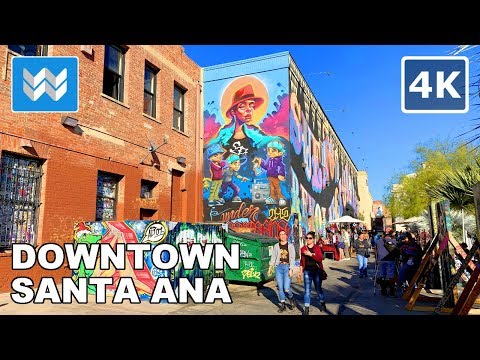 [4K] Downtown Santa Ana California - Walking Tour Vlog & Travel Guide