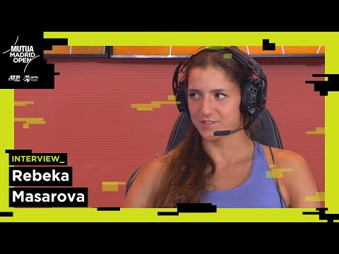 ENTREVISTA a Rebeka Masarova en el MUTUA MADRID OPEN 2023