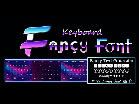 Fancy Text Keyboard Style Font