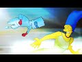 FROZEN BART ANIMATION YOU VS HOMER ROBLOX