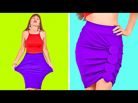 BRILLIANT CLOTHES HACKS FOR SMART GIRLS || Easy DIY Ideas by 123 GO!