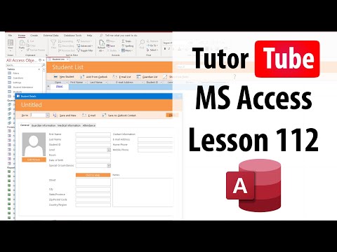 MS Access Tutorial Lesson 1 Creating New Database and Interface