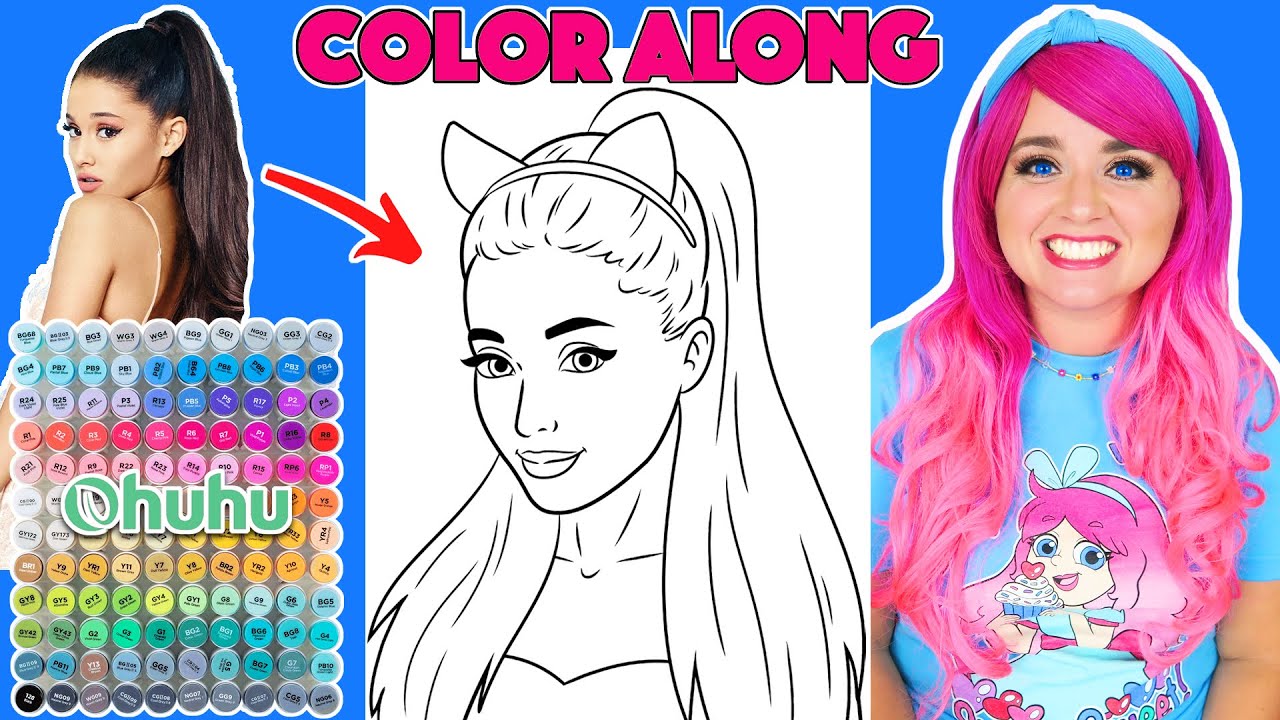 Color Ariana Grande With Me | COLOR ALONG WITH KIMMI