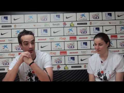 Fase de Ascenso 2013. Final. Rueda de Prensa GDKO Ibaizabal. Cecilia Liñeira e Iñigo Sáinz-Trápaga