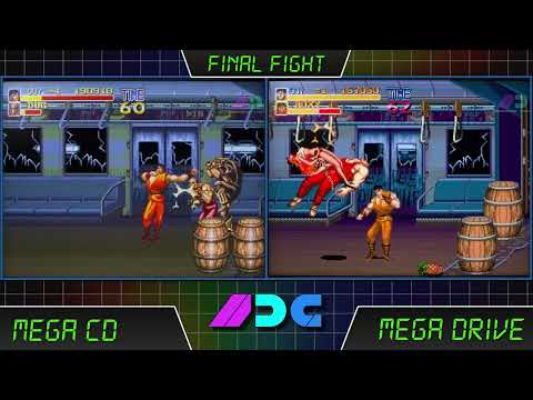 Final Fight CD (USA) #Vs Final Fight MD #LongPlay #comparison