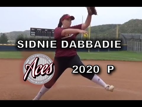 2020 Sidnie Dabbadie Pitcher 5’10”  Softball Skills Video