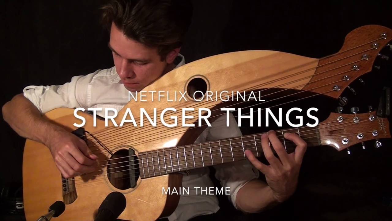 Stranger Things (Netflix Original) Main Theme - Harp Guitar Cover - Jamie Dupuis - YouTube