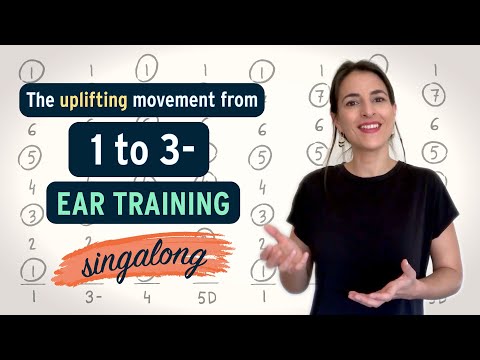 The uplifting movement from 1 to 3-, Ear Training Practice Singalong