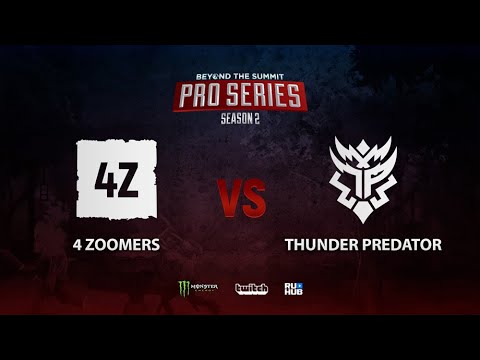 4 Zoomers vs Thunder Predator, BTS Pro Series Season 2: Americas, bo2, game 1 [Mila]