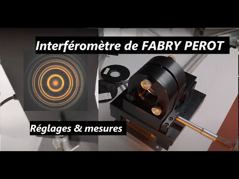 Interféromètre de Fabry-Perot : Réglages