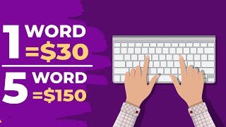 Earn $30 Per Word You Type | Super Simple Method! (Make Money Online 2023)