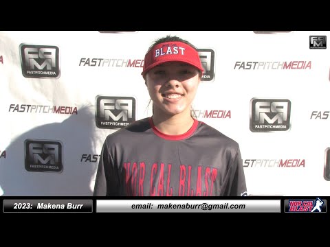 2023 Makena Burr 4.0 GPA, Pitcher and Outfielder Softball Skills Video - Norcal Blast