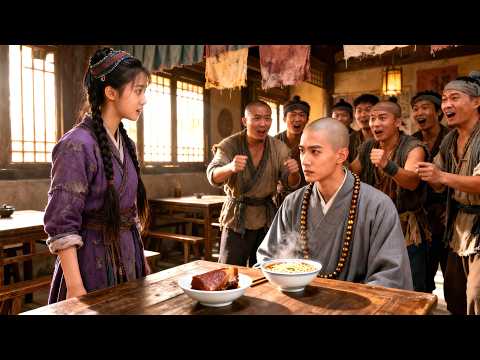 The monk humiliated while eating noodles turns out to be a top Master! One move shocks everyone!