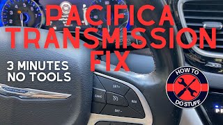 How to Reset Chrysler Pacifica Transmission TCM - improve harsh shifts - 3 minutes - No Tools