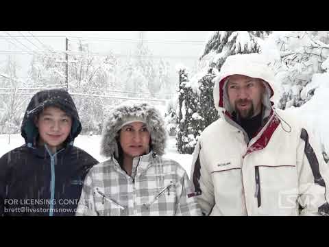 02-25-19 Springfield, Oregon - Winter Storm, Heavy Snow, Downed Trees and Powerlines, Accidents
