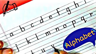 a to z alphabet (small letters) english handwritin