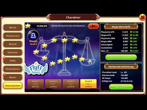 ⭐Let's Play Flyff Legacy 141 - 10 Mio Sternenstaub vs Waage Grad 4⭐